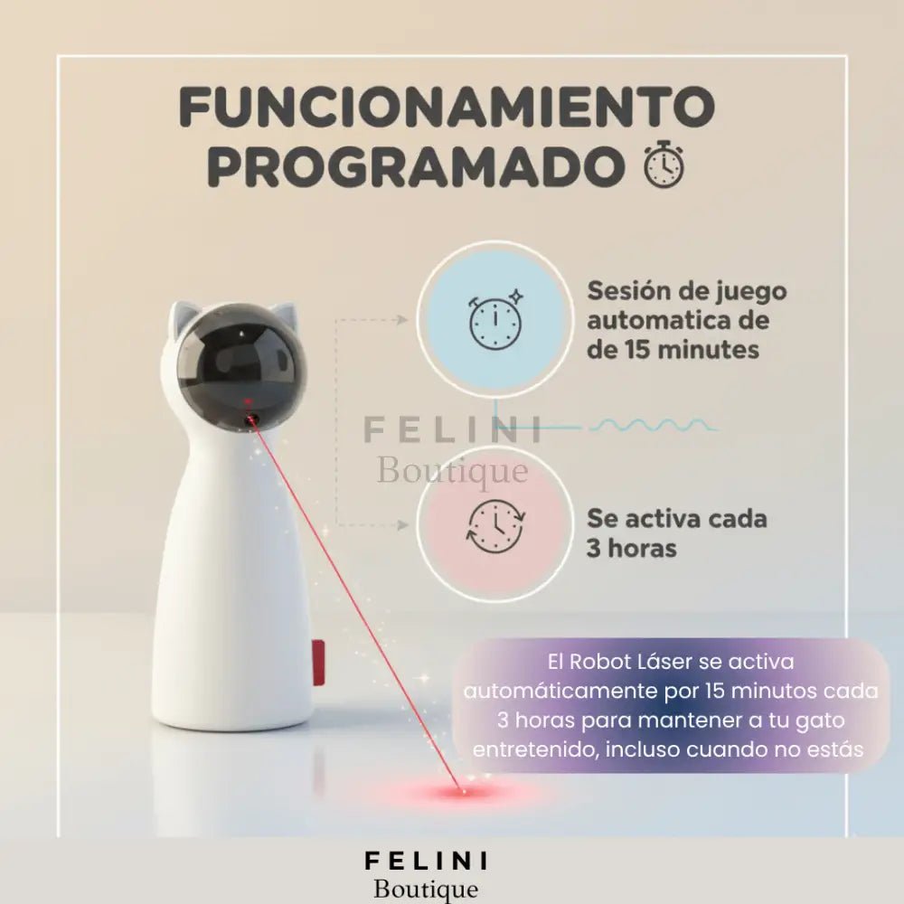 Robot Puntero Láser 360º - Boutique Felini