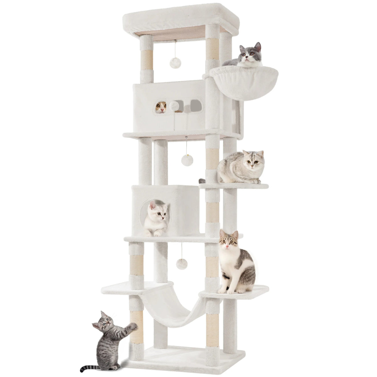 Torre Gigante para Gatos (210 cm) – La Villa de Lujo Multinivel - Boutique Felini