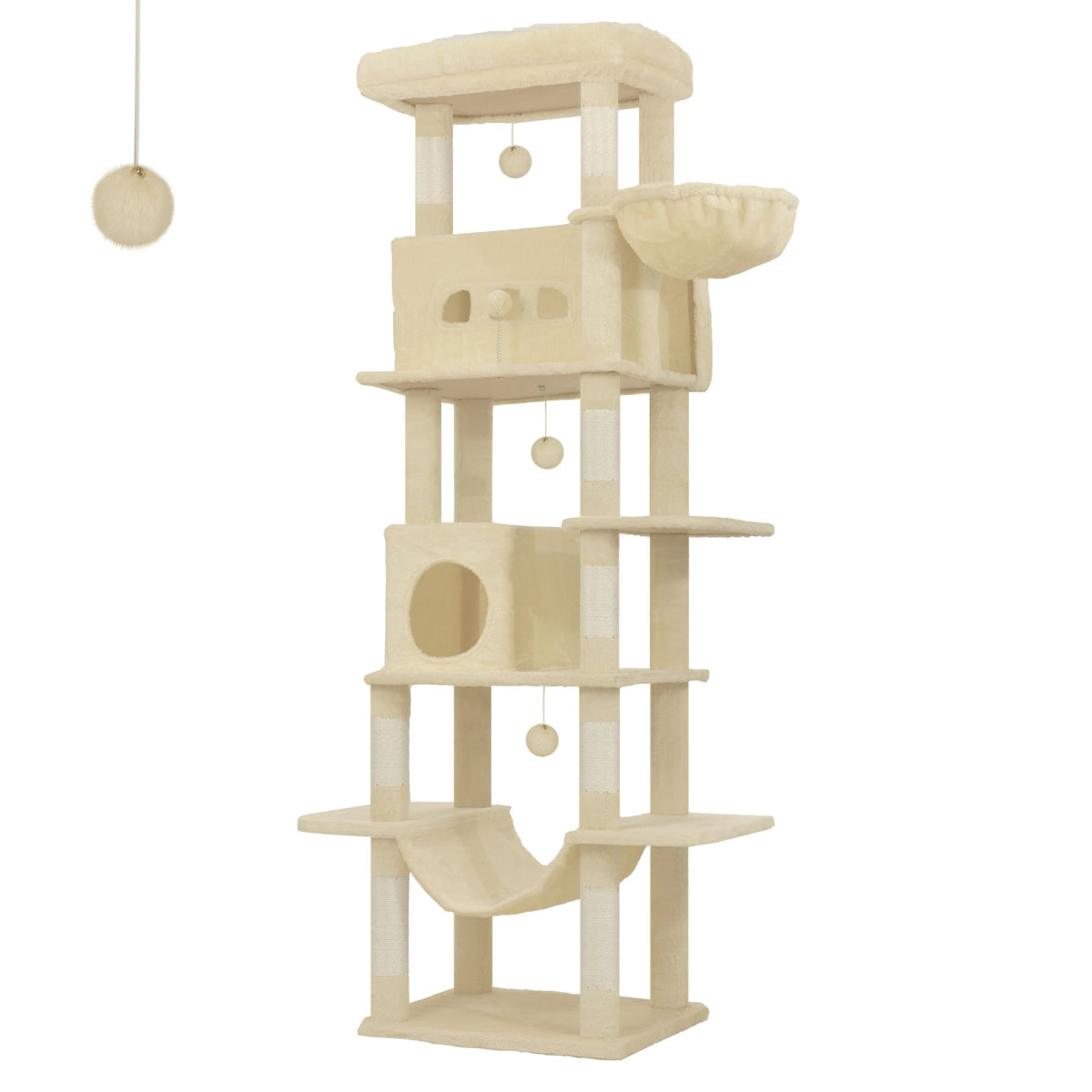 Torre Gigante para Gatos (210 cm) – La Villa de Lujo Multinivel - Boutique Felini