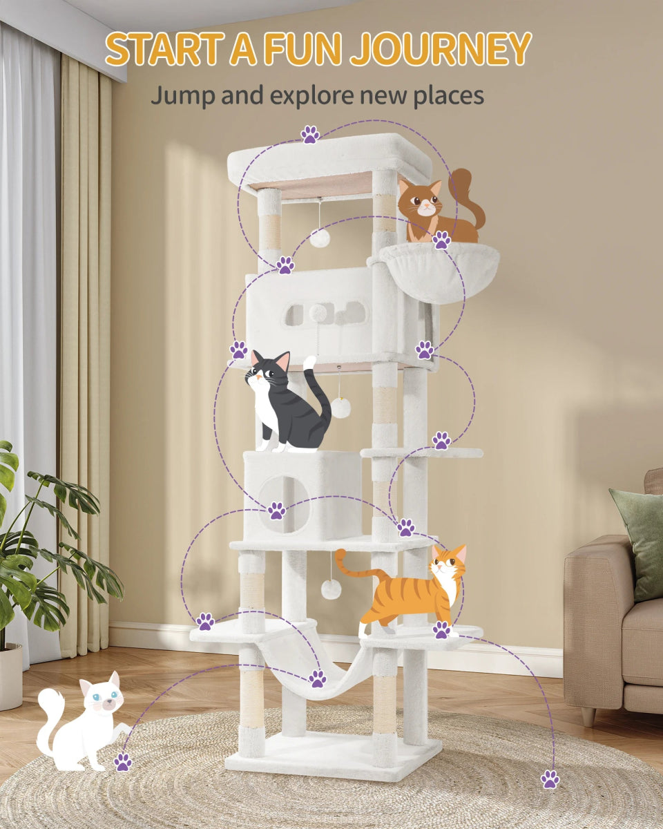 Torre Gigante para Gatos (210 cm) – La Villa de Lujo Multinivel - Boutique Felini