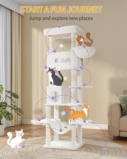 Torre Gigante para Gatos (210 cm) – La Villa de Lujo Multinivel - Boutique Felini