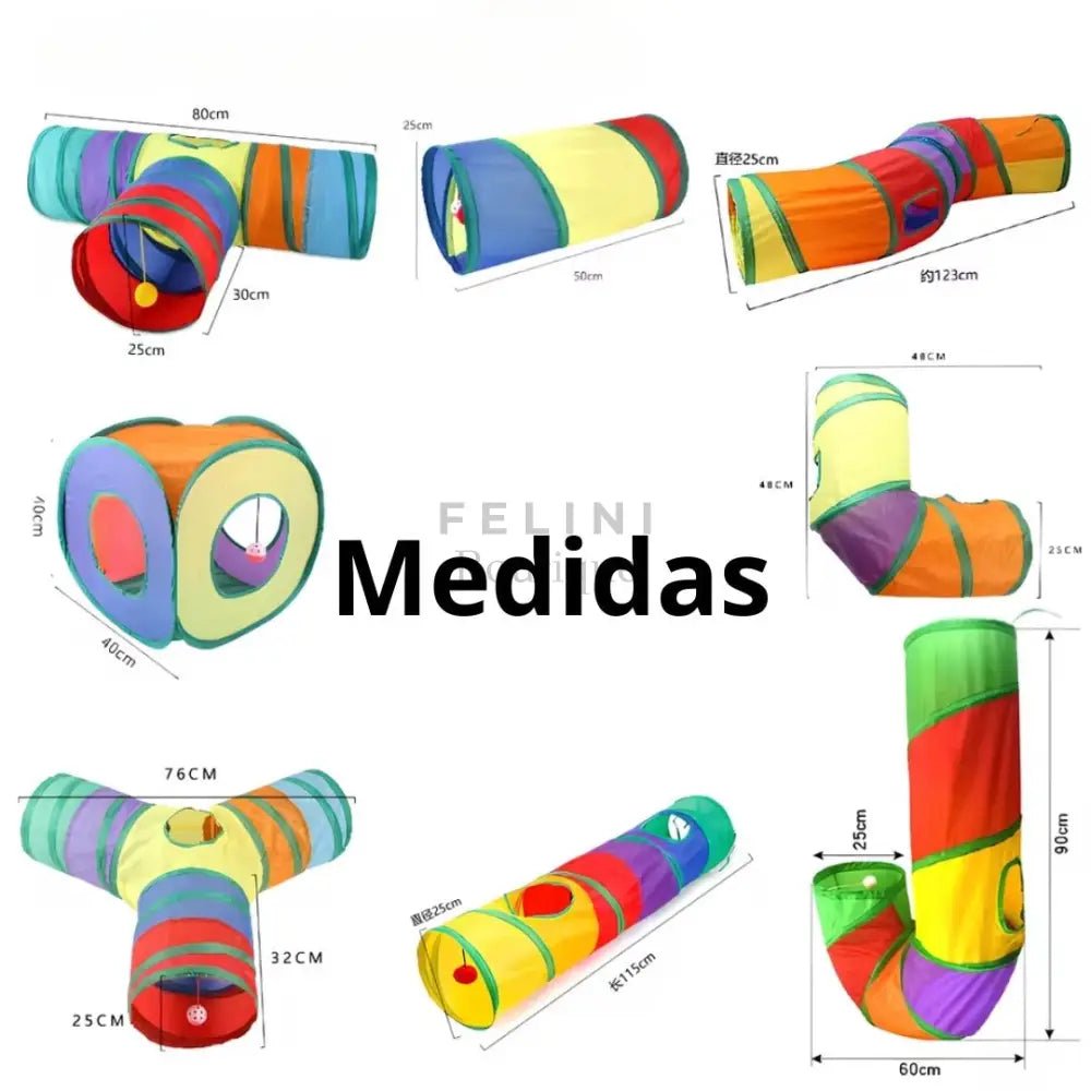 Túnel Plegable "Arcoíris" - Boutique Felini