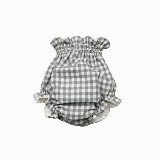 Braguita Vichy Gris y Blanco