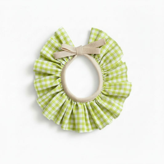 Cuello Vichy Verde Lima